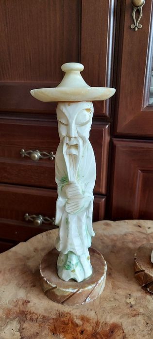 Chińczyk- Para Chińczyków - Alabsster - Figurki