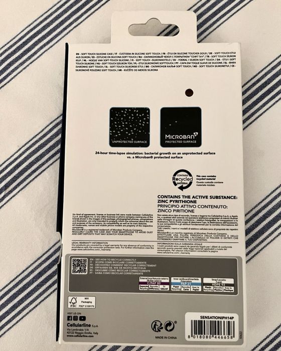 Capa Iphone 14 Cellularline modelo Sensation