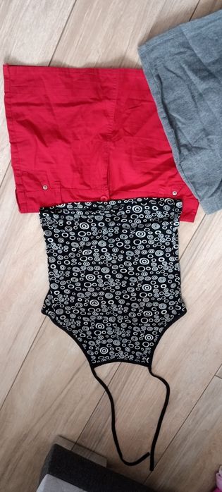 Bluzka spódniczka mini czerwona S