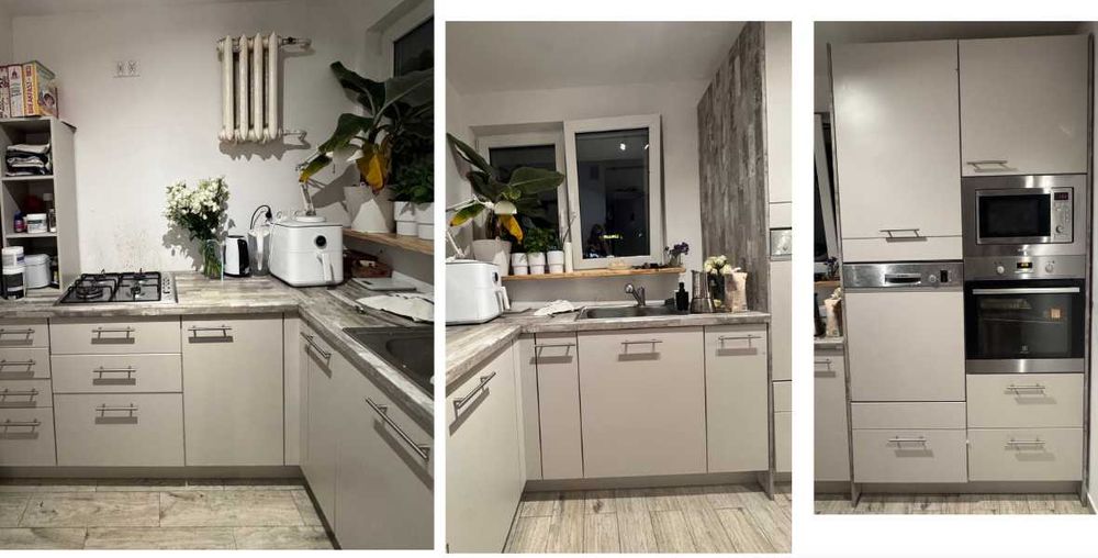 Kuchnia zestaw meble kuchenne z AGD, piekarnik, mikrofala, płyta gazowa, Wrocław centrum