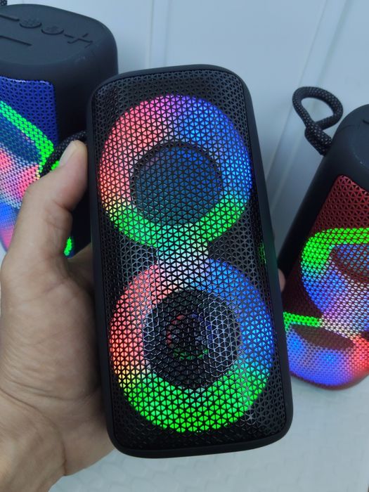 Мощная  Bluetooth колонка NB-041 з RGB подсветкой  fm радио