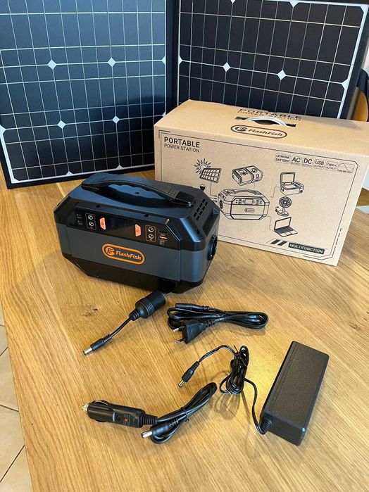 Bank energii FlashFish P56 330W 299WH plus Panel Solarny