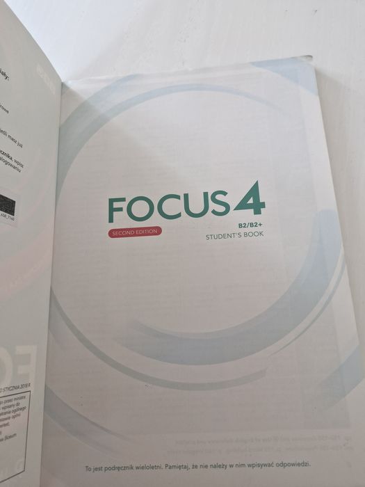Focus 4 . Second edition . Pearson