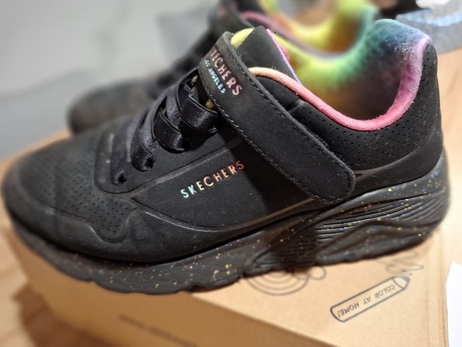 Buty Skechers Uno Lite Rainbow Specks 34 (310457L-BK