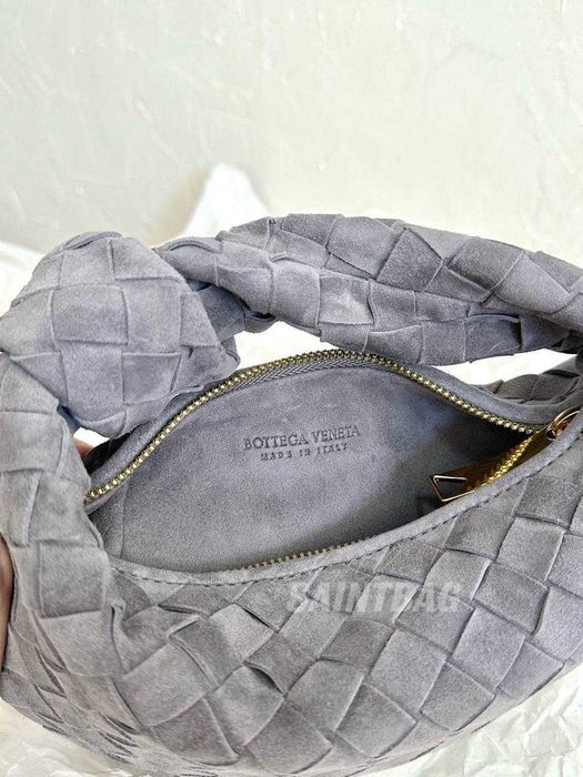 Под заказ сумка Bottega Veneta Jodie mini Ботега джоди мини замш серый