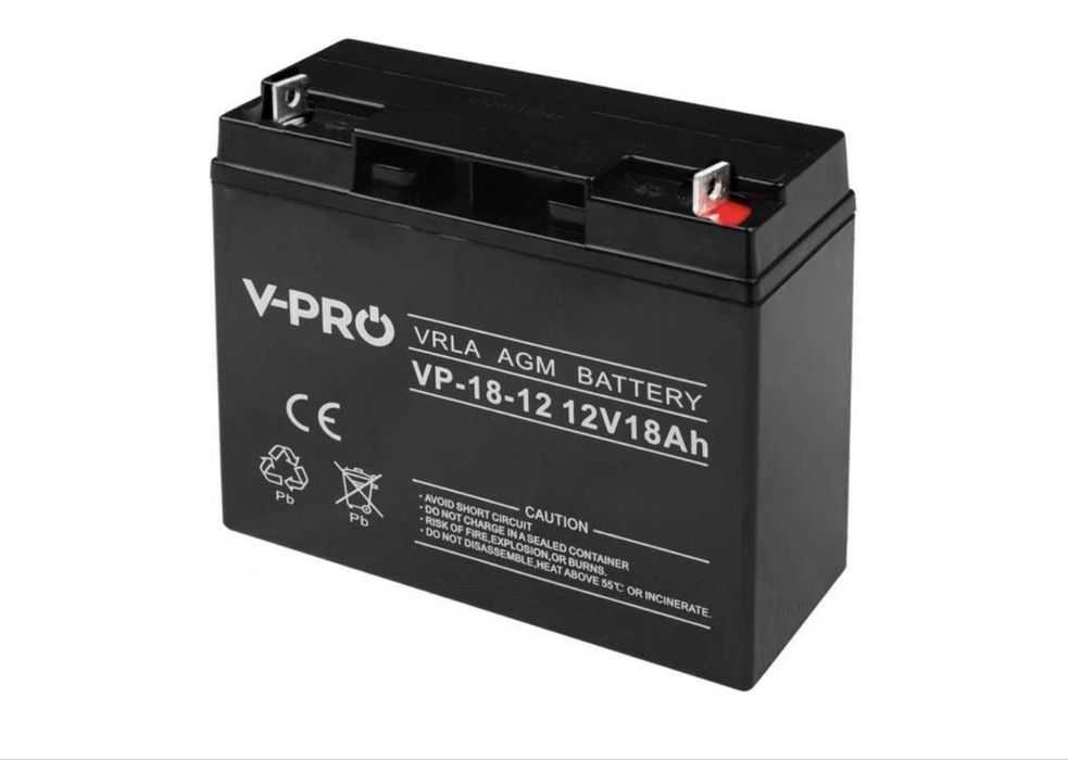 Аккумуляторная батарея Volt Polska AGM VPRO 12V 18 Ah (6AKUAGM018)