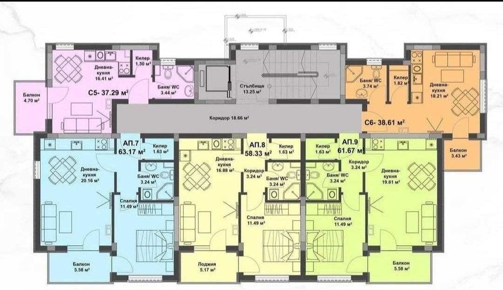 Студія 37,29 м² з ремонтом, La Mer Silver 2, Сонячний Берег, Болгарія