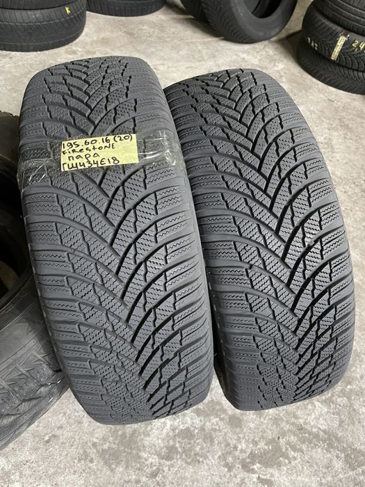 GS434 зимові шини пара 195/60 r16 Firestone WinterHawk 4 ідеальний стан резина р16
