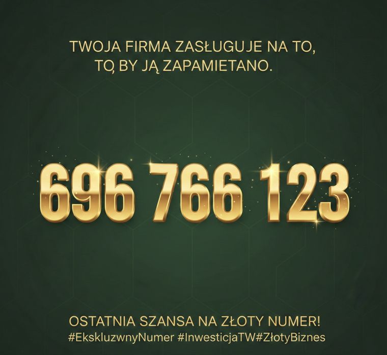 Złoty numer 696_766_123 unikat VIP Gold Progresywny