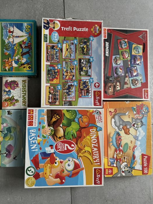 Zestaw gier i puzzli dla dzieci 4+