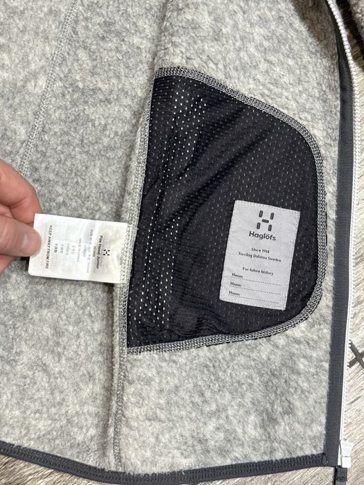 Młodzieżowa Bluza Polar HAGLOFS model PILE HOOD POLARTEC Sherpa 158