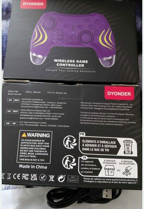 Бездротовий ігровий  Геймпад  Dyonder Wireless Game Controller джойстик,бездротове,підсвітка
