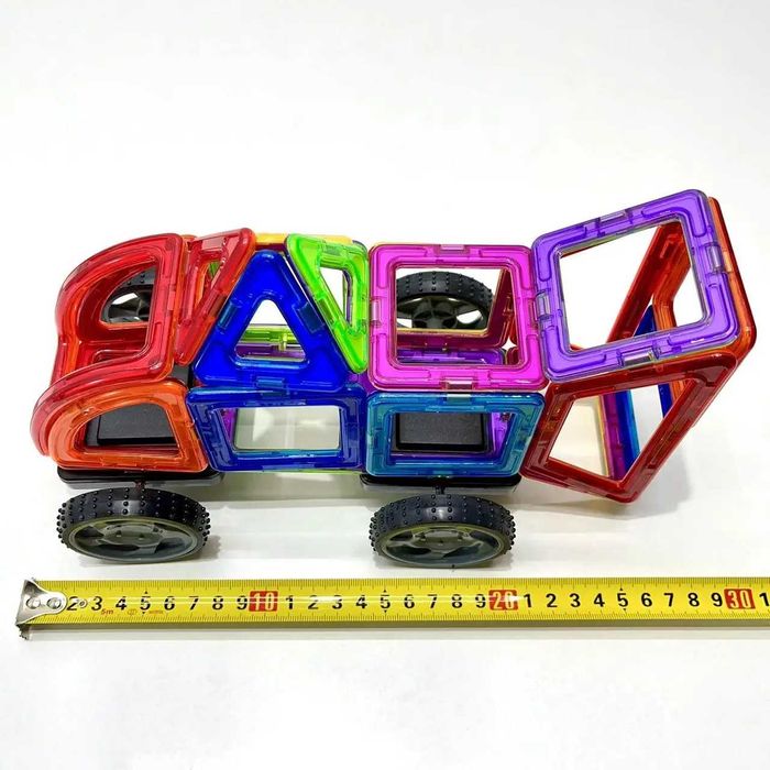 Конструктор магнитный магнітний Limo Toy Транспорт 27 деталей (LT3004)