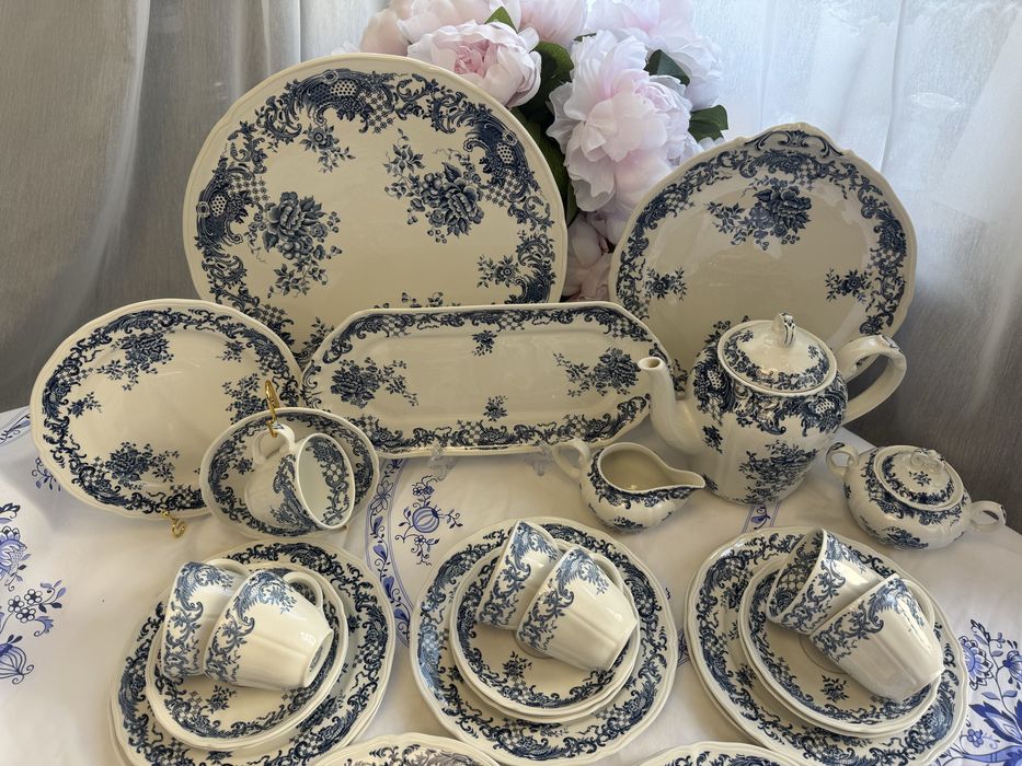 Villeroy boch valeria, віллерой бох валерія, синій, чайний сервіз