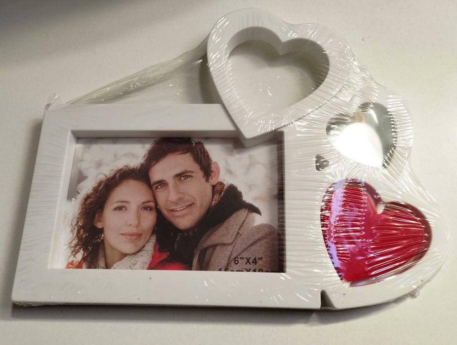 Moldura para foto, coração, romântica, porta retrato