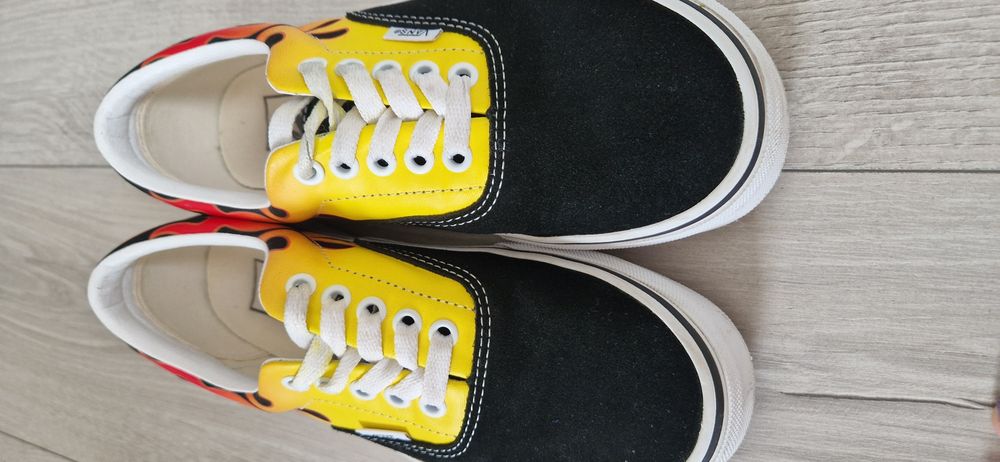 Vans Old skool buty trampki tenisówki płomienie Flames 38,5 z ogniami