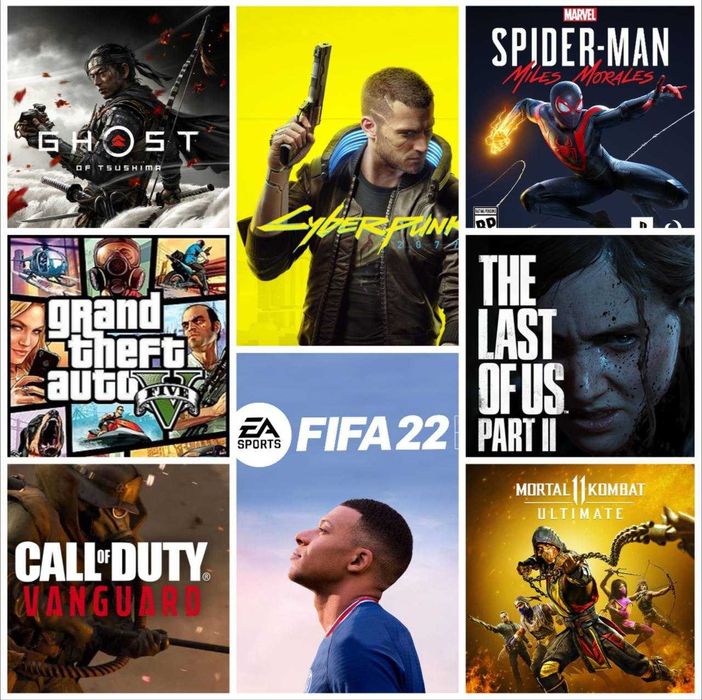 Игры ПС4 morales tsushima vanguard ПС5 PS5 star wars PS4 crew cold war ...