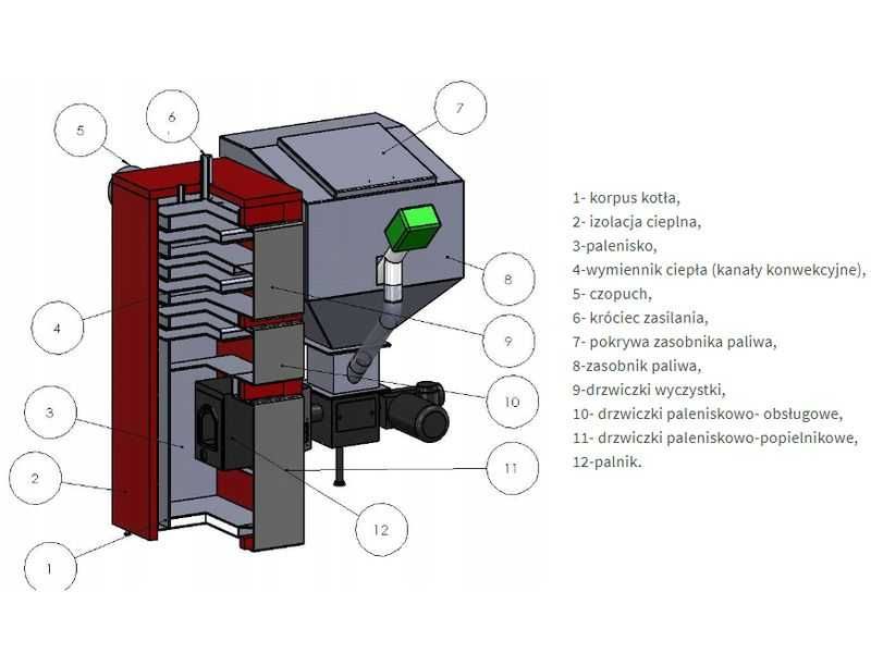 PELLET 5KLASA ekoGroszek! Kocioł Piec 30KW 240-300m2 dostawa 0zł!