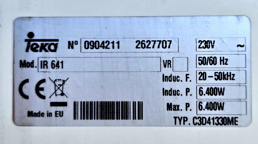Placa de Indução Teka CPSN 3000 D – 6.400 W