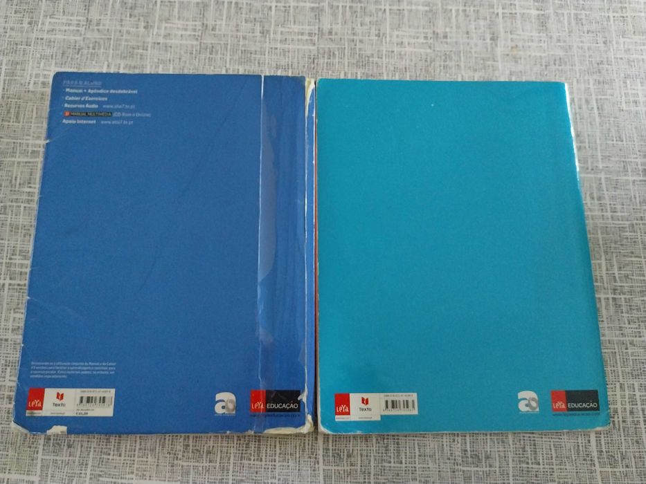 Manual e caderno de actividades de Francês 7°ano