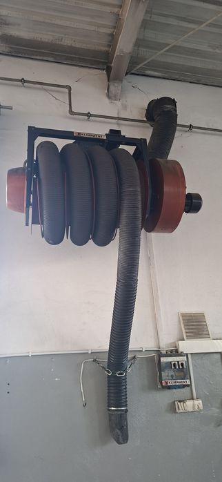 Wyciąg spalin 7 metrów na bębnie 380 V
