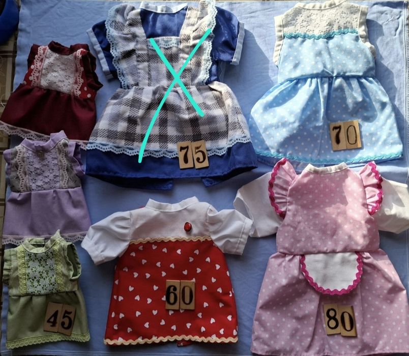 Одежда для кукол СССР, ГДР: платье, обувь, пальто, куртка, юбка