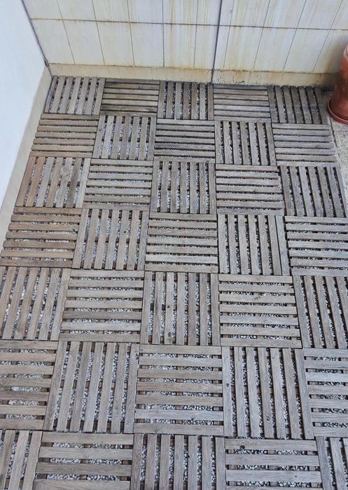 50 Estrados deck madeira pinho silvestre classe 3  30 mm 50x50cm