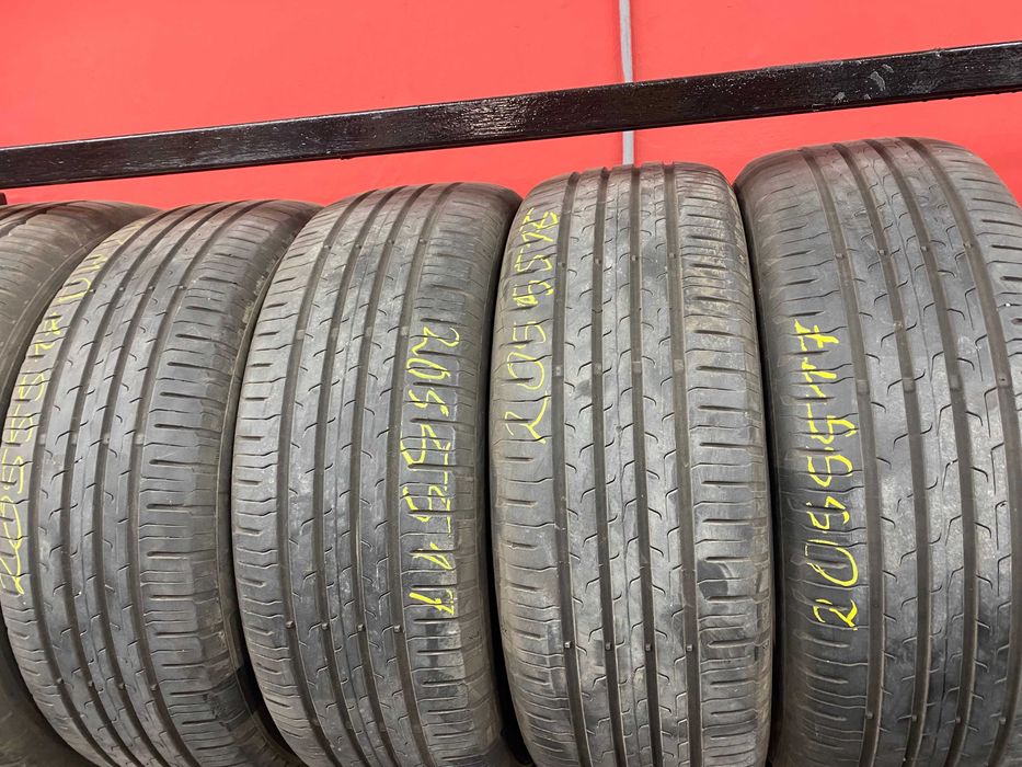 205/55R17 Cztery używane opony letnie Continental