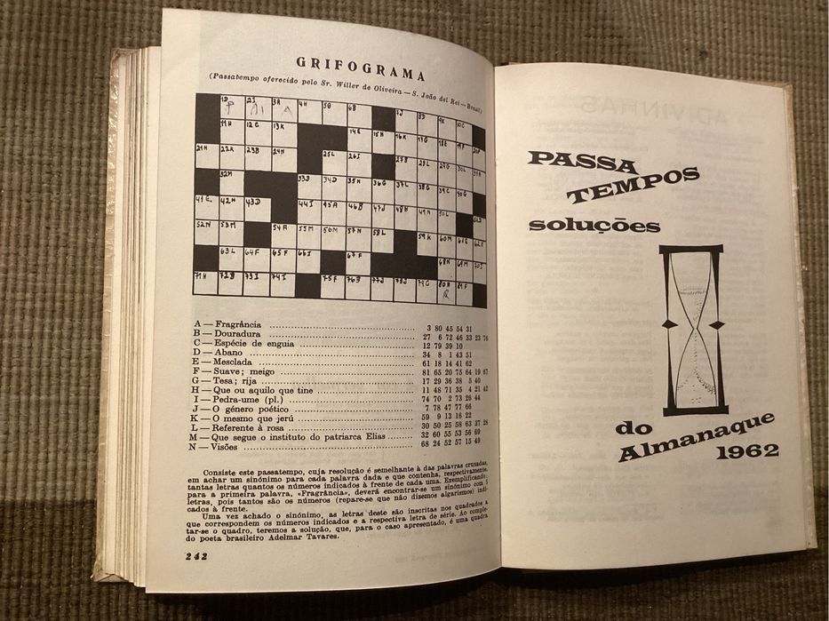 Livro Almanaque Bertrand 1963