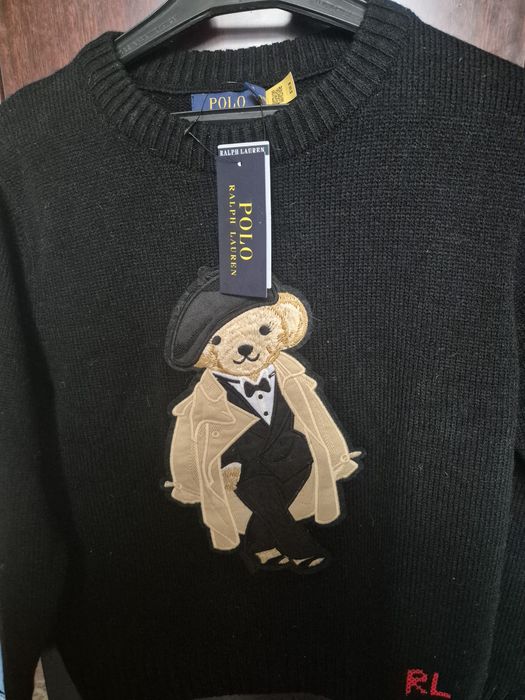 Sweter Polo Ralph Lauren  z misiem. L /M