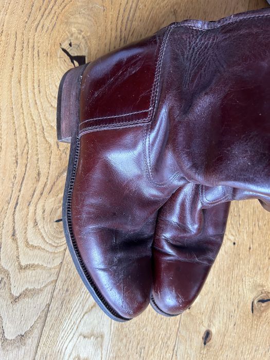 Buty do jazdy konnej jeździeckie oficerki skóra naturalna 39/40