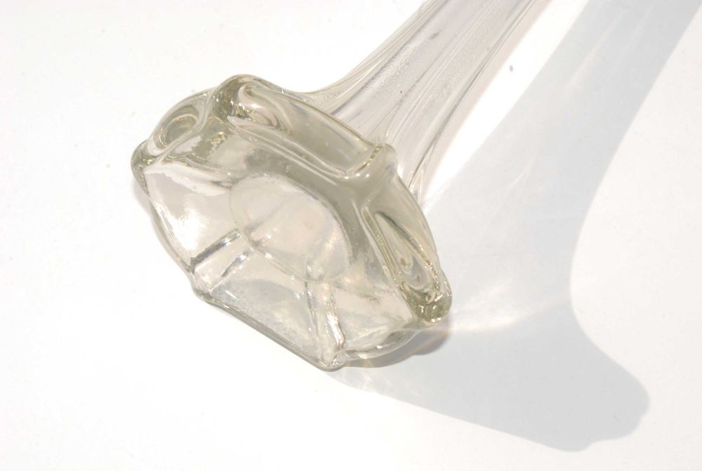 Stary wazonik wazon szklany ręcznie wykonany antyk  unikat kolekcjoner