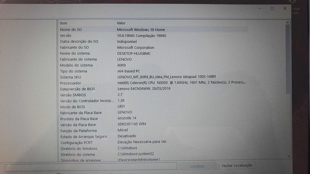 Lenovo ideapad 100s 14ibr