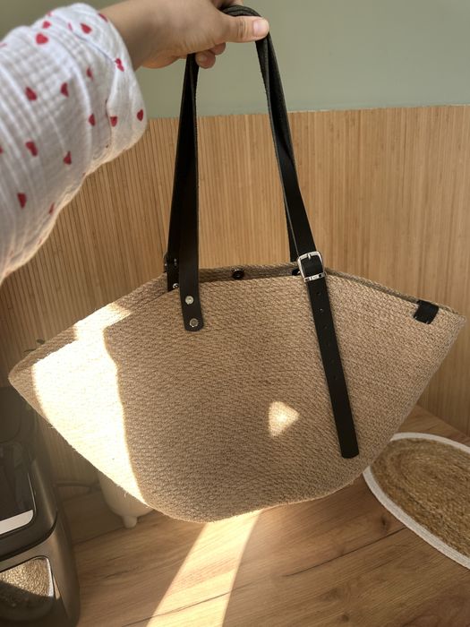 Сумка шопер з джута
