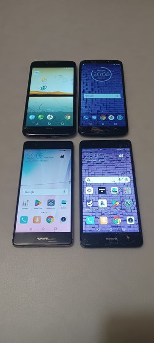 Huawei i Motorola.Uszkodzone telefony