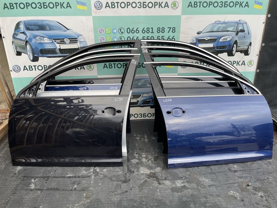 Дверкі передні ліві праві фольксваген гольф 5 левая правая передняя