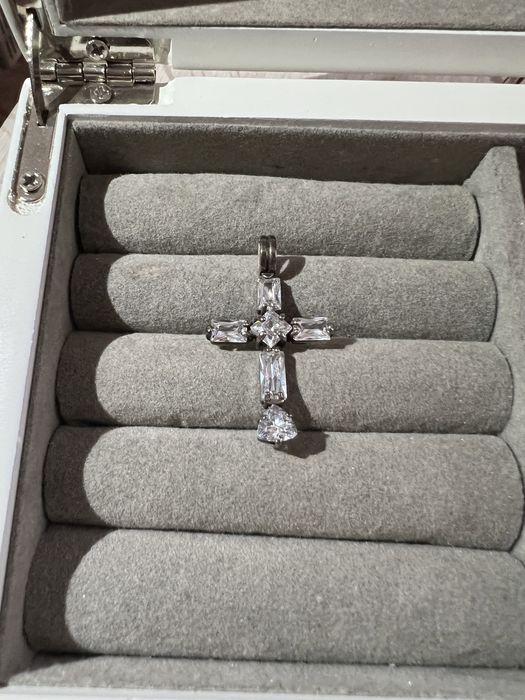 Крестик подвеска серебро