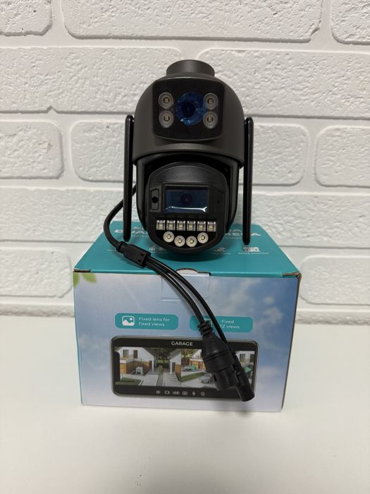 Зовнішня камера відеоспостереження 10мп A20Н подвійна камера O-Kam Pro