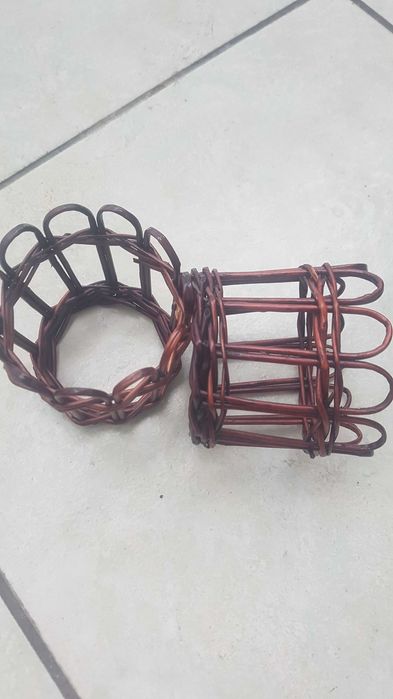 Koszyczki wiklinowe na szklanki