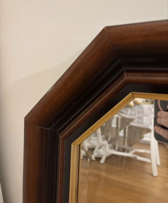 Espelho vintage em madeira