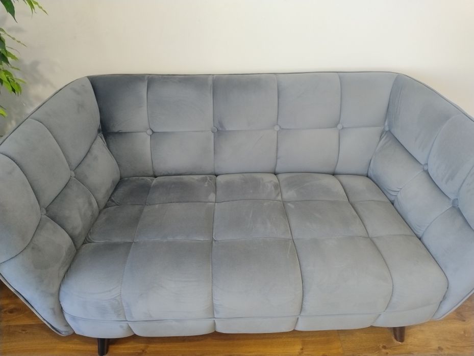 Sofa dwumiejscowa aksamitowa