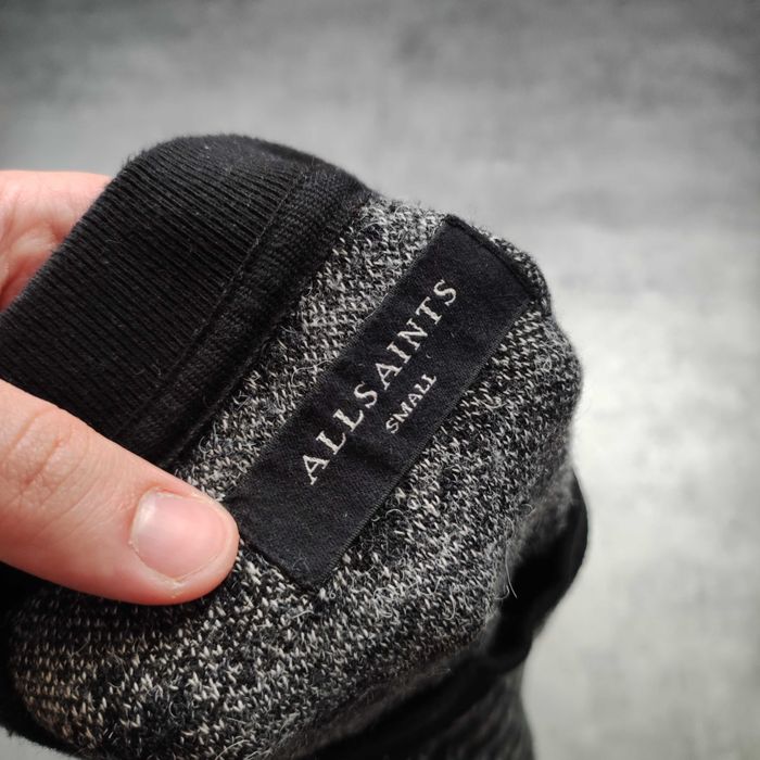 MĘSKI PREMIUM Sweter Bluza Designer Mix AllSaints Czarny Luxury Paski
