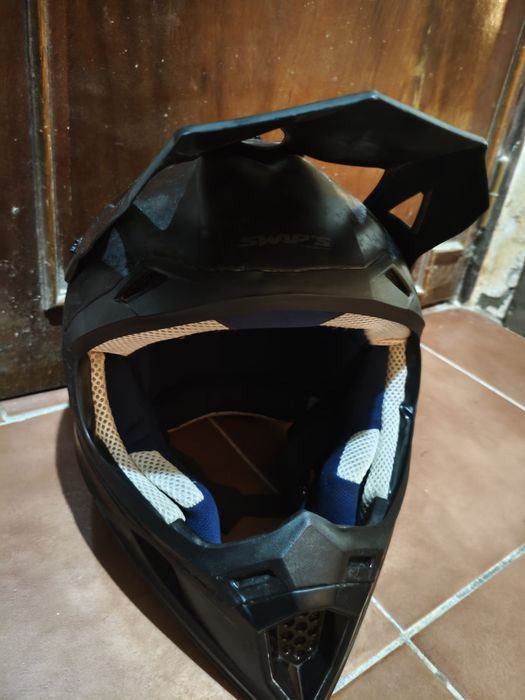 Capacete de motocross SWAP'S S818 Preto + óculos 100% mais 7€