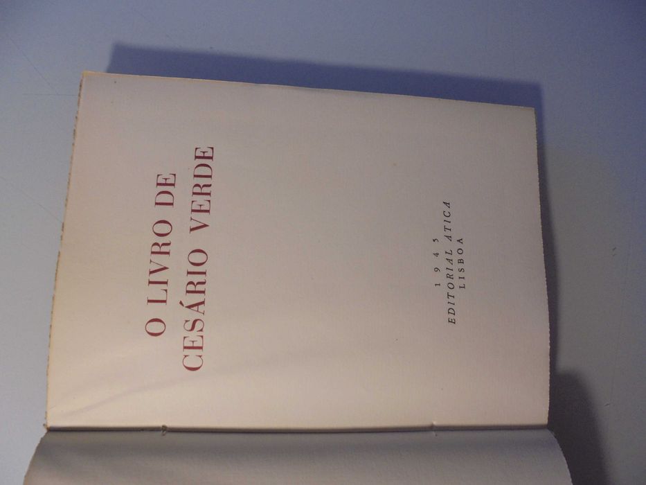 Verde (Cesário);O Livro