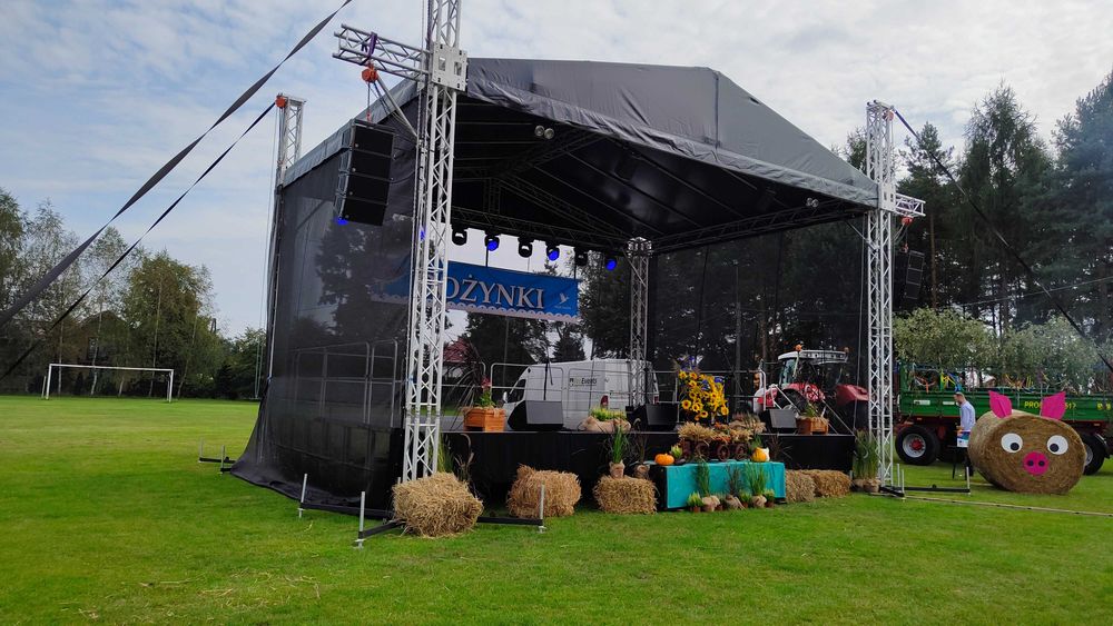 Scena, nagłośnienie, oświetlenie, wynajem, obsługa.