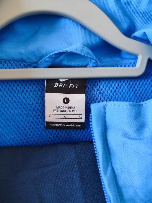 Dres sportowy męski bluza spodnie niebieski Nike rozm M