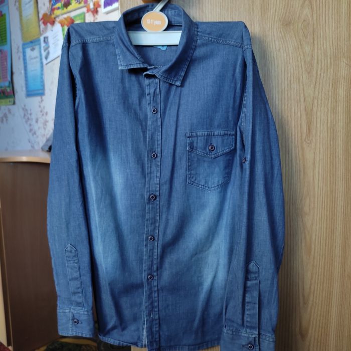 Джинсова рубашка на хлопчика 8-10 р