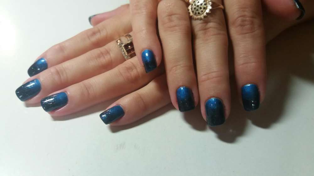 Маникюр.САДИ-2.Гель-лак.Кошачий глаз за 400 гривен педикюр 500гр.