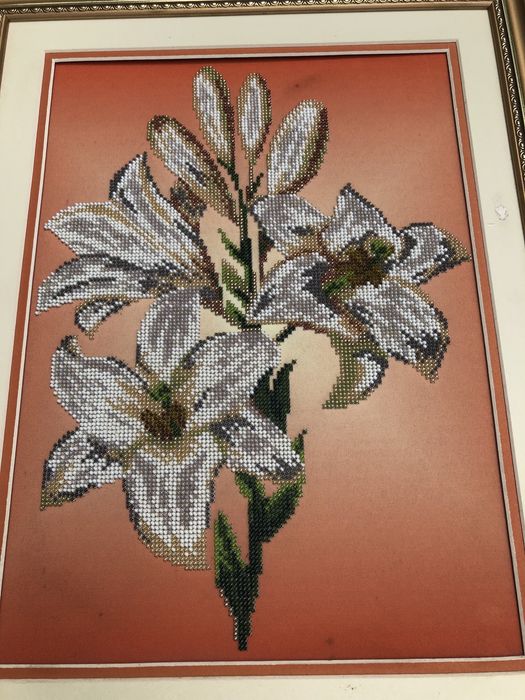 Картина з бісеру « лілії» вишивка