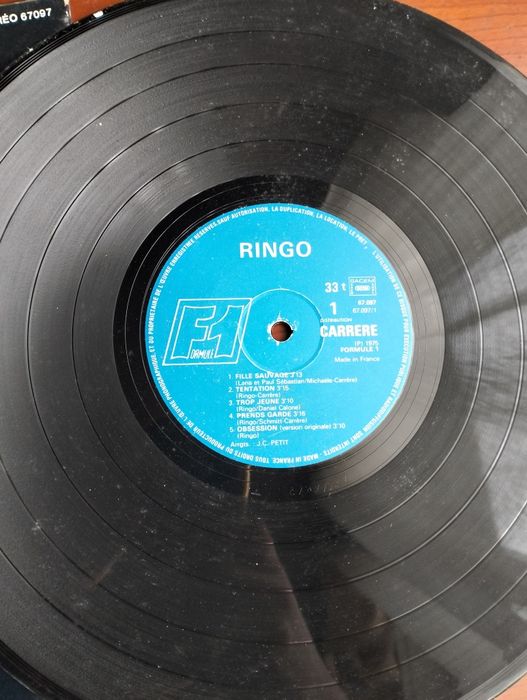 Disco de vinil LP Ringo - Fille Sauvage'